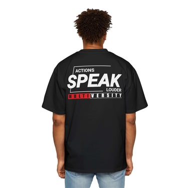 Action speaks Louder Oversized Tee - MULTIVERSITY STORE