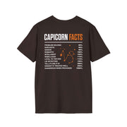 Capricorn Facts Zodiac Funny Tshirt - MULTIVERSITY STORE