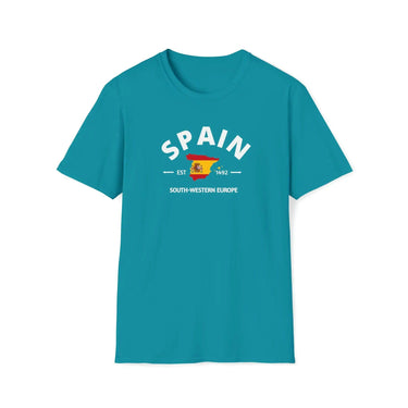 Spain Flag Unisex T-shirt - MULTIVERSITY STORE