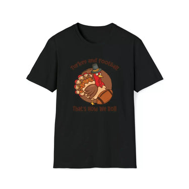 Turkey and Football Fanatics Graphic T-shirt - MULTIVERSITY STORE