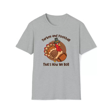 Turkey and Football Fanatics Graphic T-shirt - MULTIVERSITY STORE